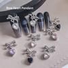 1 Stück Luxus Kawaii Schleife Nail Art Charms 3D Japanische Legierung Fliege Schmuck Nagel Dekoration DIY Liebe Anhänger Zubehör