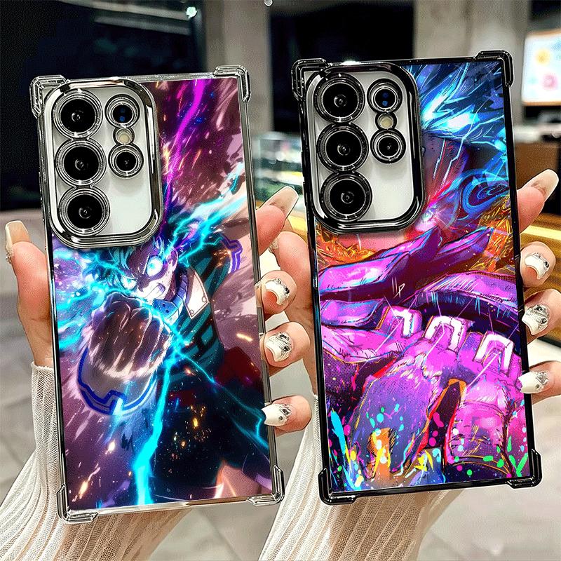 MHA My Hero Midoriya Izuku Deku Soft Phone Case For Samsung Galaxy S26 Ultra S25 Edge S24 FE S23 Plus S22 S21 + S20 Plating Anti