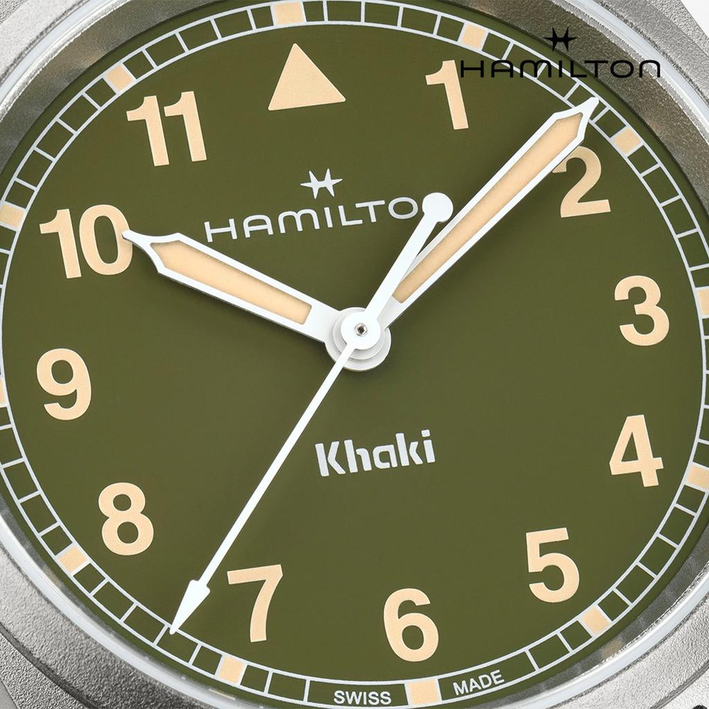 [Hamilton] Khaki Field Quartz 33mm Green Dial Bracelet Watch H69301160
