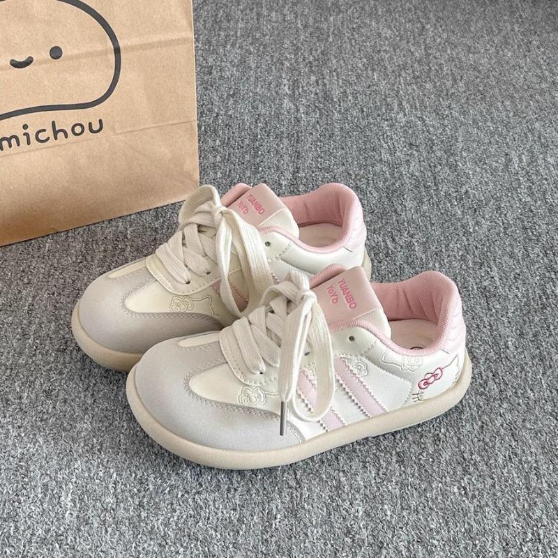 Sports Board Shoes Women's Shoes Spring New Versatile Niche Shoes Platform White Shoes Cute Pink