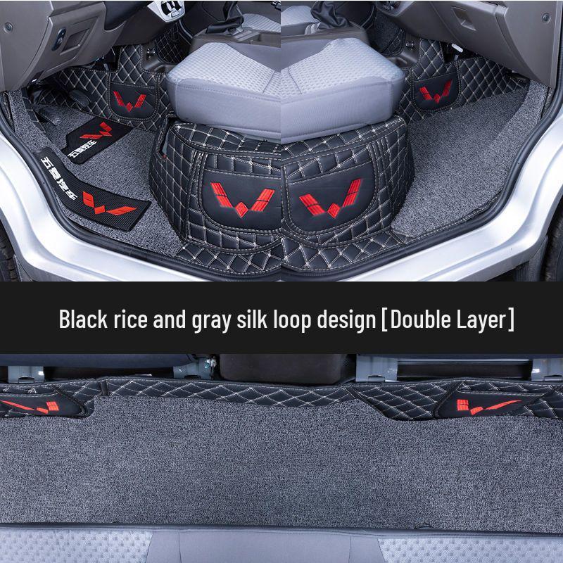 Custom-Fit Floor Mats for Wuling Rongguang Trucks: Fully Enclosed, Double or Single Row, Ideal for Small Trucks and Cargo Vans, Rear Seat Compatible.
