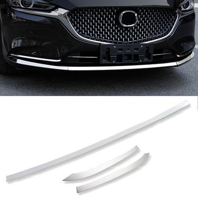 For Mazda 6 Mazda6 Atenza Car Cover Bumper Engine Stainless Steel Trims Front Bottom Grid Grill Grille Hoods Edge