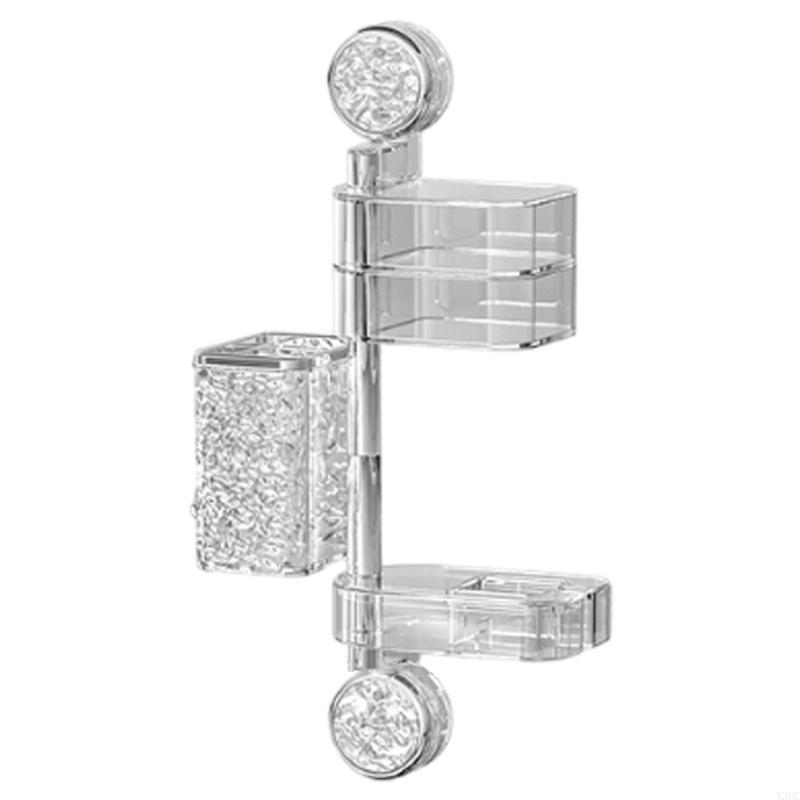 

Soap Holder Soap Draining Tray with Ventilation Holes for Bathroom Storage Rack X3UC 2 прозорий