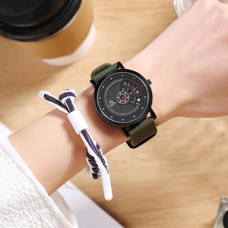 Sports Youth Junior High School Student Watches Boys And Girls Simple And Cool Personalized Fashion Watch Large Dial