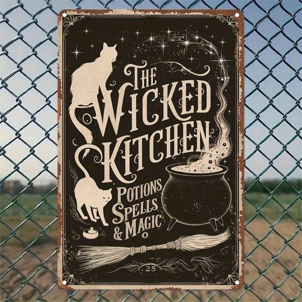 Halloween Poster On the Wall, Metal Plaque 20x30cm