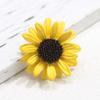 Korean Korean Temperament Yellow Sunflower Brooch Temperament Simple Pin Brooch For Men And Women