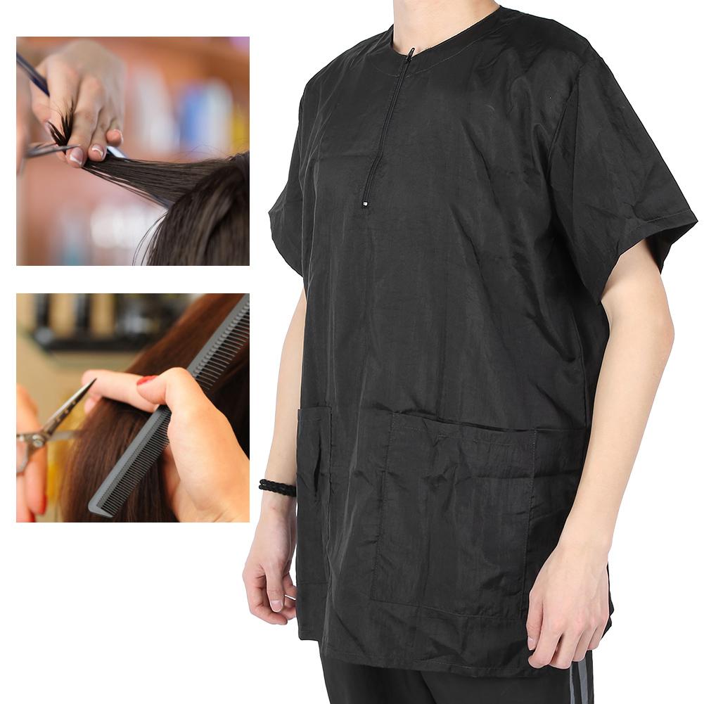Hair Stylist Grooming Smocks Haircut Cape Barber Apron with Pockets for Hair Salon