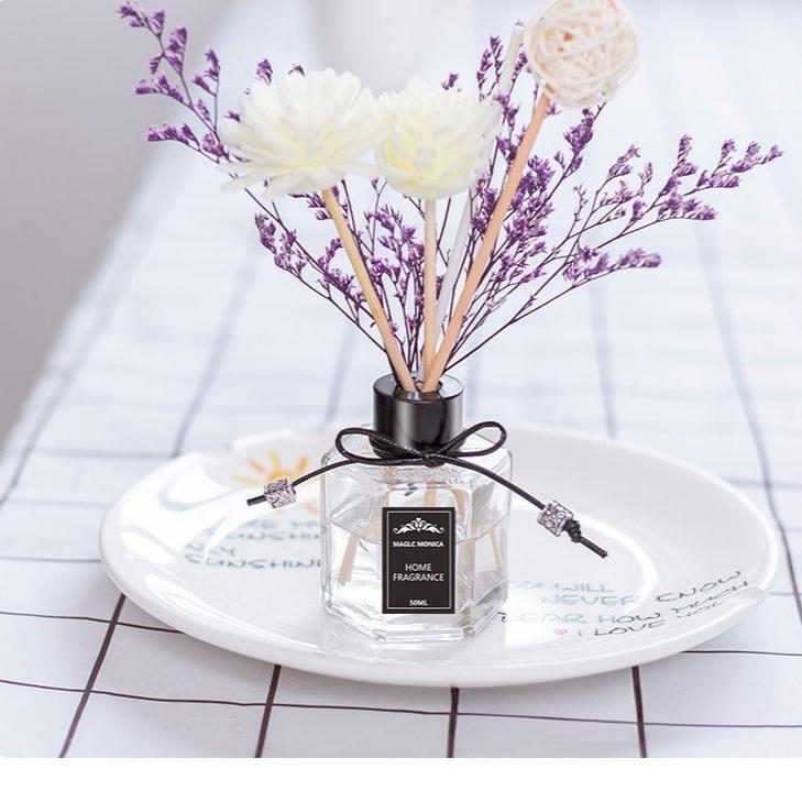 

50 мл привлекательный флакон-диффузор долговечный привлекательный освежитель воздуха ароматерапия Lavender белый