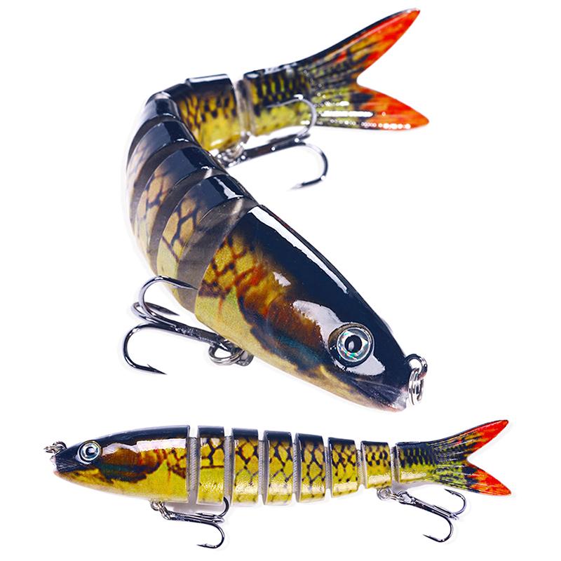 Cebo falso de pesca Luya, cebo de múltiples secciones, 16 colores, 13 cm, 18 g, cebo duro biónico de múltiples secciones