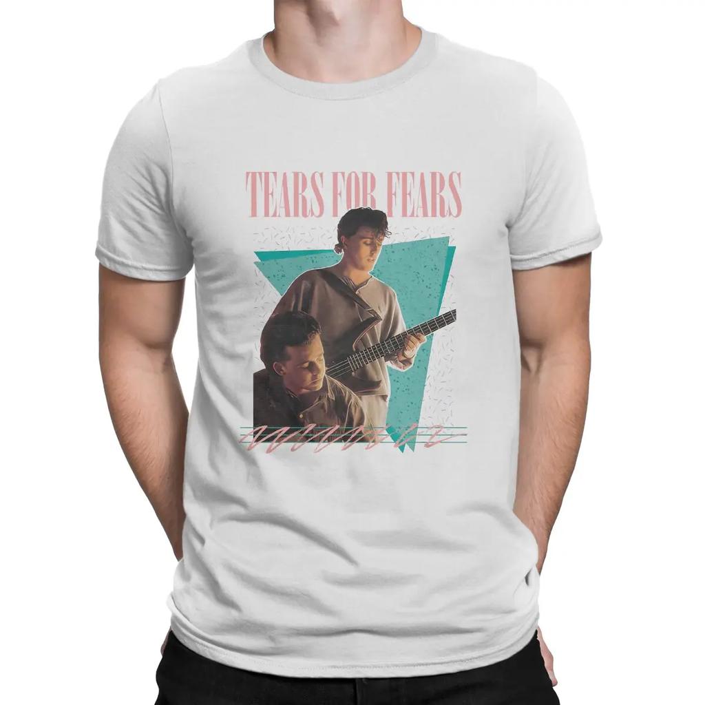 Tears For Fears TShirt 1980s British New Wave Band Fashion T Shirt Original Streetwear New Trend Unisex