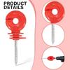 100Pcs Angled Slot Wood Post Screw Screw-In Electric Fencing Insulators  Electric Fence