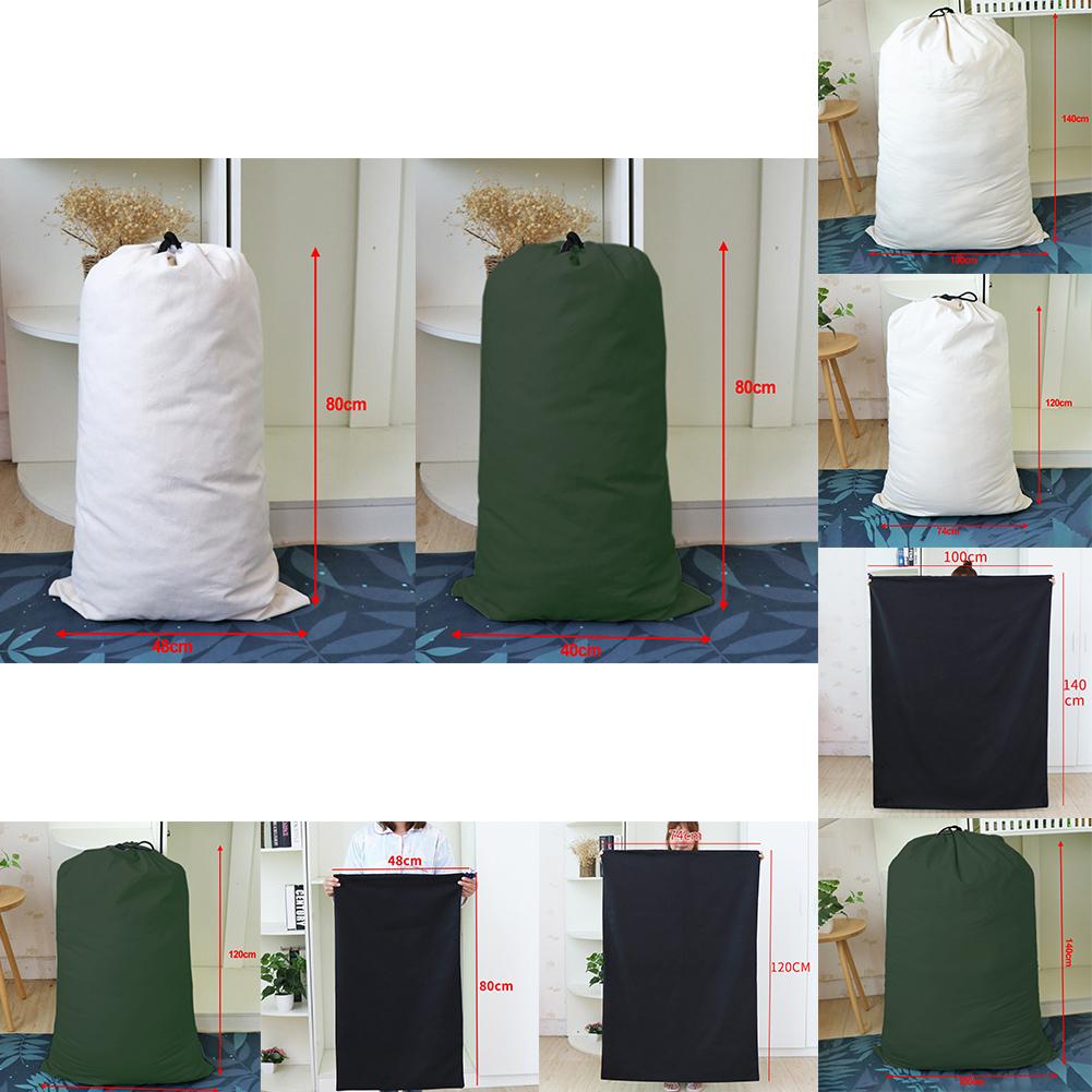 Large Size Storage Rope Bag 120x74cm 140x100cm 80x48cm Children\'s Toys Drawstring Pocket For Store Garage Tools