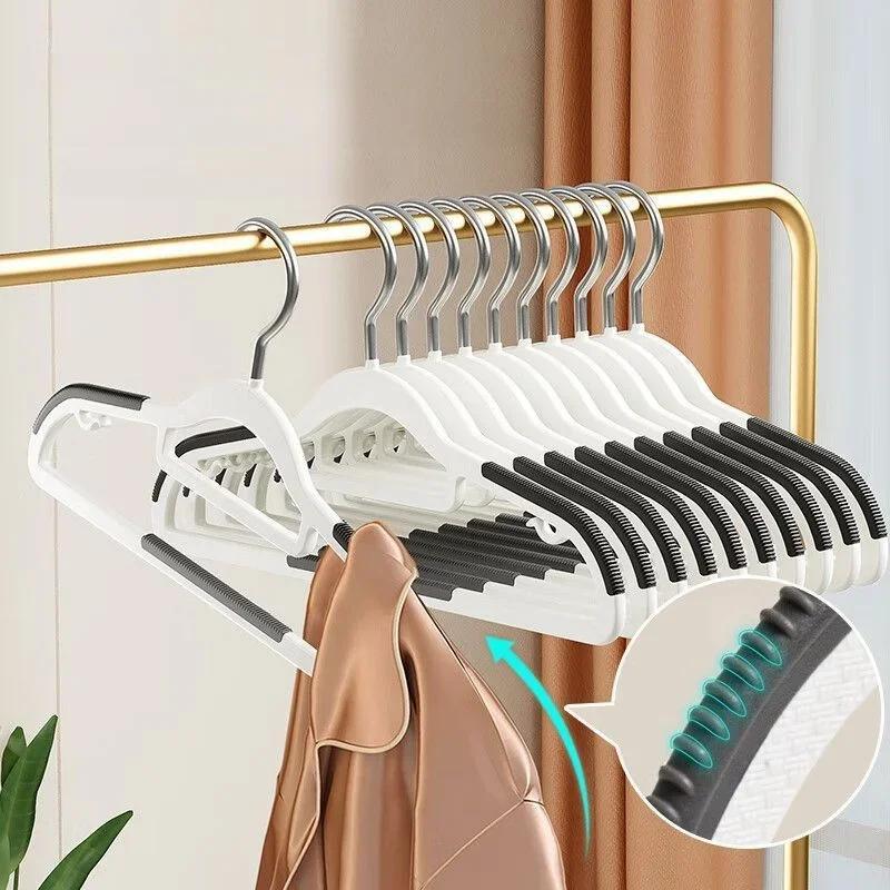 Non-Slip Clothes Hanger No Trace Clothes Hanging Wet and Dry Household Hangers Dormitory Bedroom Special Storage Clothes Hanging
