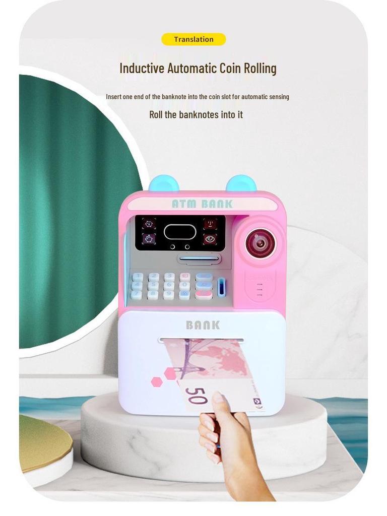Kids' ATM Piggy Bank with Face Recognition and Automatic Coin Deposit