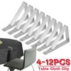 4-12PCS Stainless Steel Table Cloth Clip Non-Slip Table Cloth Clip Holder for Wedding Picnic Table Cover Triangle Fixed Clips