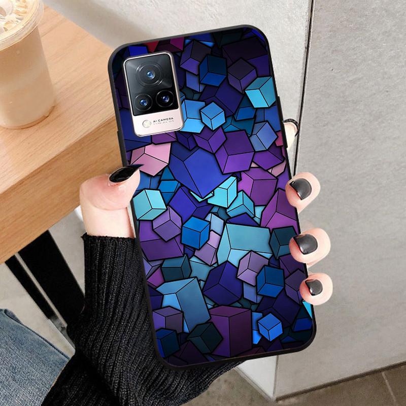 For Vivo V21 5G Case V2050 Silicone Soft Protective TPU Funda Cases for Vivo V21 4G Back Cover Bumper for VivoV21 V 21 5G V21E
