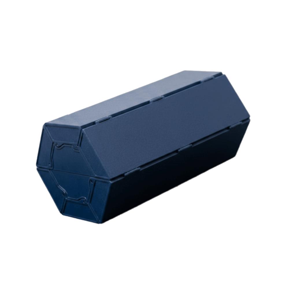 Retractable Roller Cover Creative Roller Shutter Design Multi-Functional Desktop Storage  Desk синий