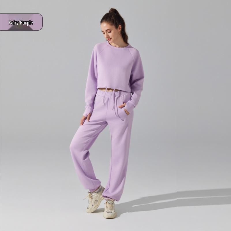 

Женский стильный повседневный костюм-двойка с худи - Облегающий крой, Длинный рукав для бега, фитнеса и йоги весной/осенью Extra Large