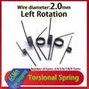 65Mn 2.0mm Wire Diameter Left-Wound Torsion Spring, Micro V-Shaped Spring Custom 10pcs