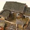Looking Miniature House Ornament | HandPainted, with Tiled Roof, for serving tray