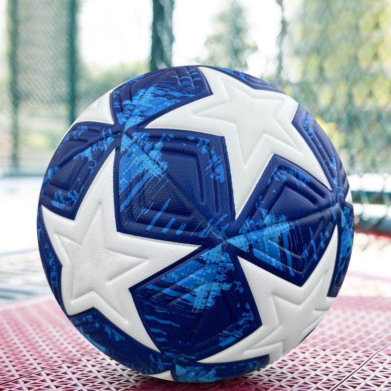 PU Adhesive Soccer Ball Size 4 Size 5 Indoor Outdoor Training Football Wear-resistant Anti-slip Teenagers Adults Practicing Ball
