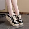 2025 summer little white shoes new Korean version ins female students height increase breathable sports board shoes trendy casual shoes T78-1