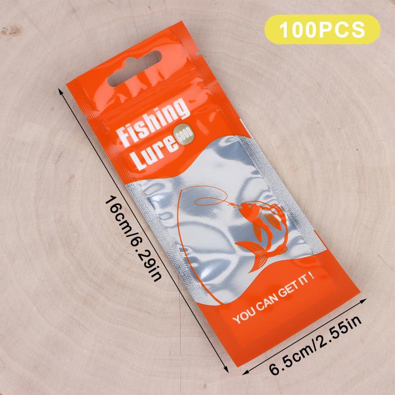 

Bait Casting, Jig, Long Strip Soft Lure Storage Bags; Resealable Zipper Packaging for Various Fishing Lures