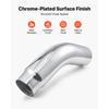 SucceBuy Elbow Exhaust Tip Chrome Turn Down Exhaust Tip w/ Clamp for Truck Car Chrome Structure for High Temperature Resistance
