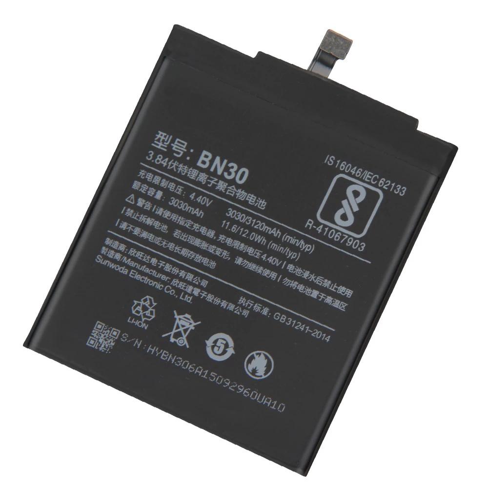 Original High Quality BN30 Battery For Xiaomi Mi Redmi 4A 3120mAh