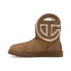 Telfar x UGG Logo Mini Boty Kaštanové Unisex Tenisky Hnědé 1122991-CHE