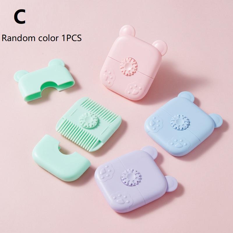 

Детский триммер для волос 2-в-1 - Ручная портативная машинка для стрижки для мальчиков и девочек, безопасный и простой инструмент для стрижки волос C