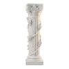 White Corinthian Column Ornament, 3D Printed Flower Vine Column Statue, Roman Column Desktop Ornament for Home Desk Shelf Decor