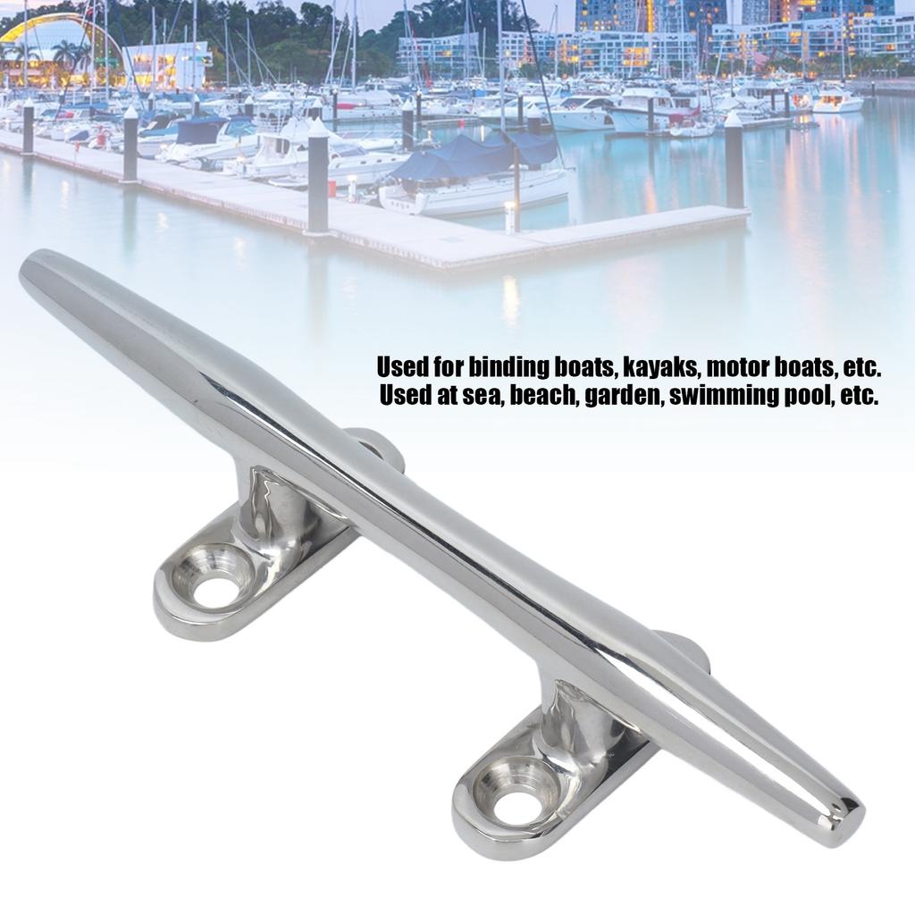 Open Base Cleat Stainless Steel 316 Polished Marine Boat Opened Bases for Waterwheels Yacht