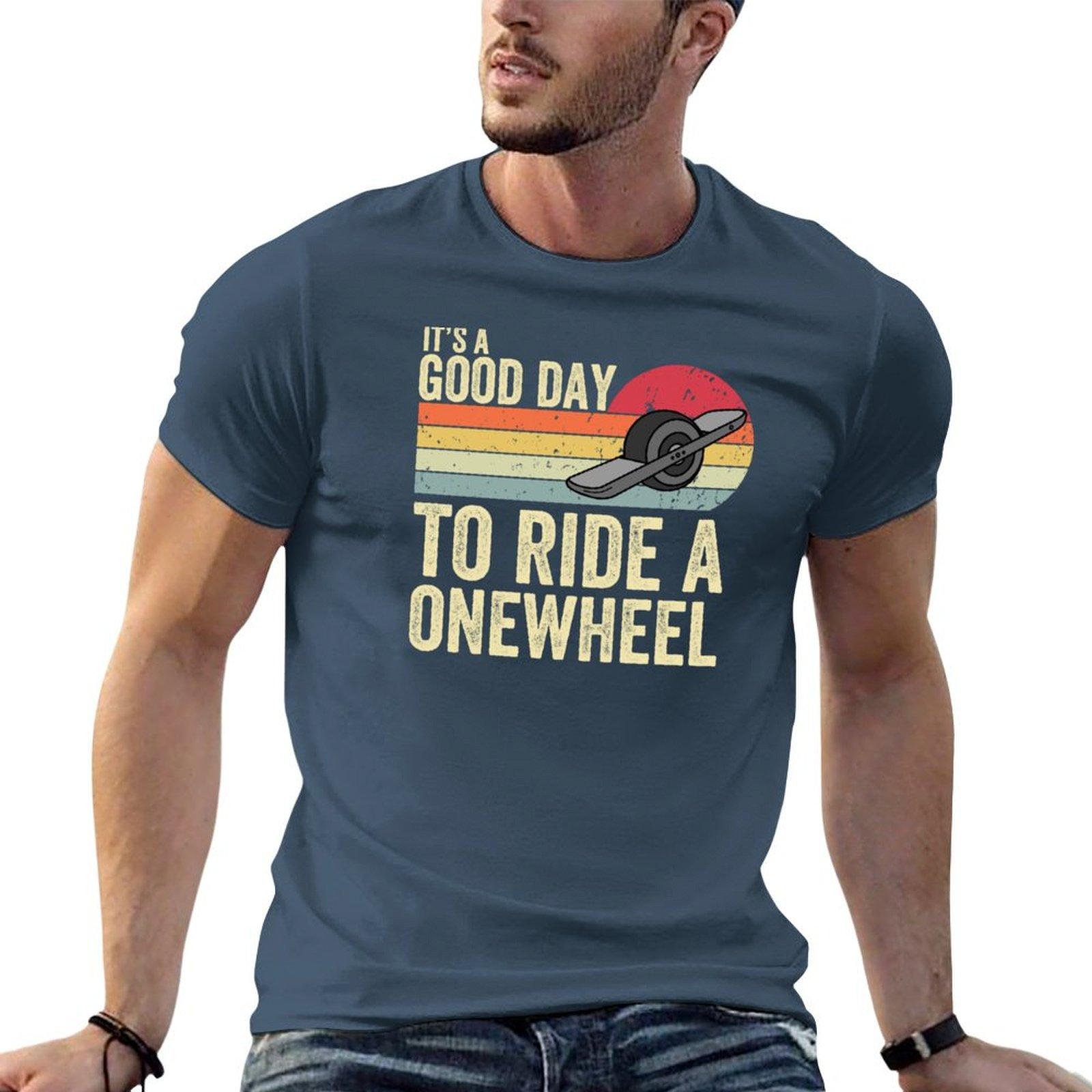 Onewheel Great Day To Ride A Onewheel Funny Onewheel Tshirt T Shirts For Unisex Cotton Soft Cotton T Shirt Unisex Tshirt S