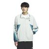 Adidas JSY33 Linen Green Jersey Top with Oversized Jacket Size M Men's Wording, Fit, Full-Zip (IS5148),