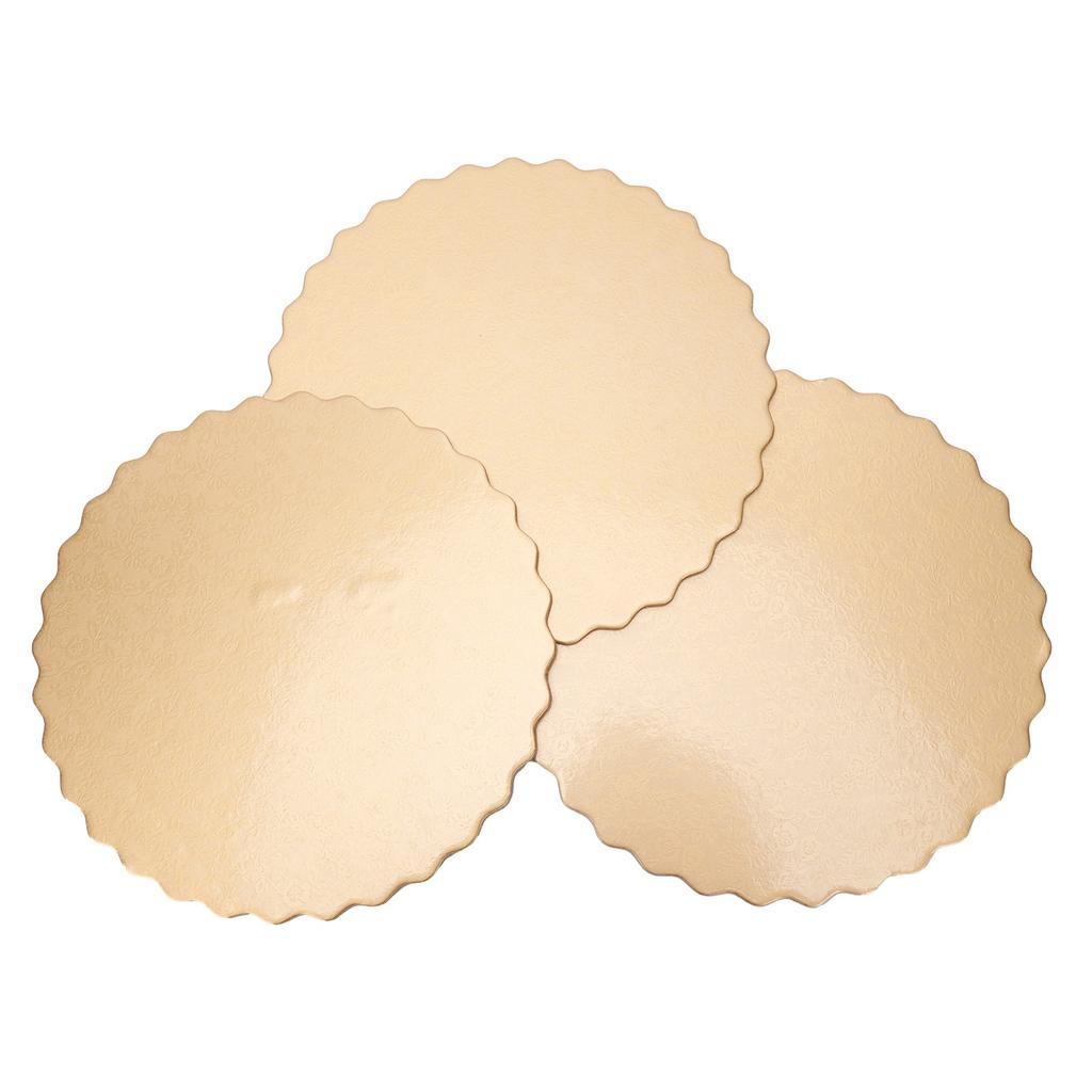 10 SZT Dwustronne Wzorzyste Okrągłe Podkłady Pod Tort Wielokrotnego Użytku Tace na Tort na Wesele Urodziny(6in )