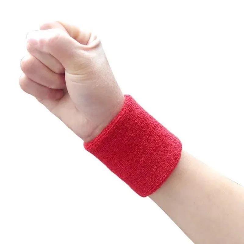 Men and Women Wrist Sweatband Tennis Sport Wristband Volleyball Gym Tennis Wrist Brace Support Sweat Band Towel Bracelet Protector