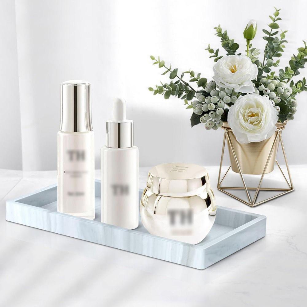 Silicone Bathroom Vanity Tray Flexible Sink Storage Plate Durable Countertop Valet Tray  Kitchen