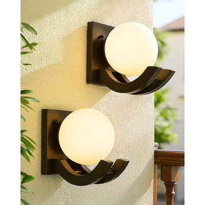 Luz de Parede, Candeeiro de Parede, Decoração de Parede, Pendente de Parede Luz/Lâmpada de Madeira, Decorativo para Casa, Sala de Estar, Iluminação Interior/Exterior (Parede Madeira, Conjunto de 2)