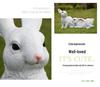Outdoor Garden Resin Rabbit Figurines: Decorative Simulation Animals