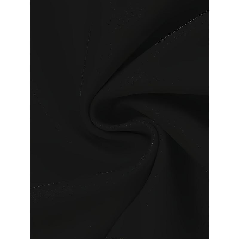 European sizes Michael Myers Halloween T-Shirt, Black with White "Life Doesn't Matter" Horror Print, Unisex Casual Style, Suitable for All Seasons