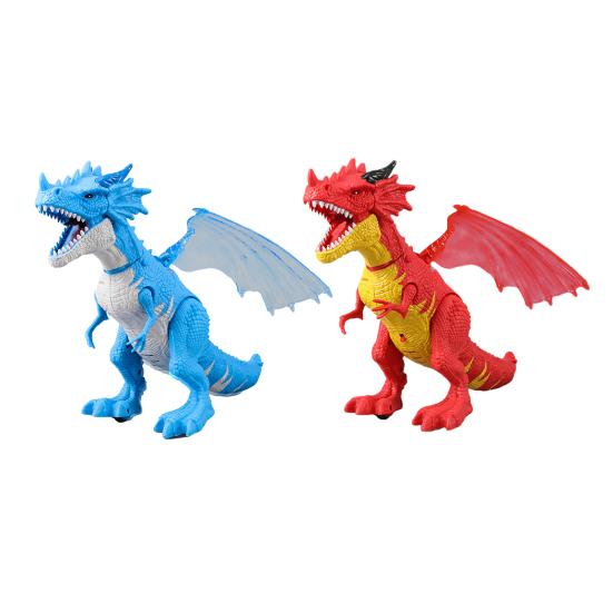 Elektrisches Fliegendes Drachenspielzeug für Kinder Leuchtende Augen Brüllend Sprühend Bewegliche Gelenke