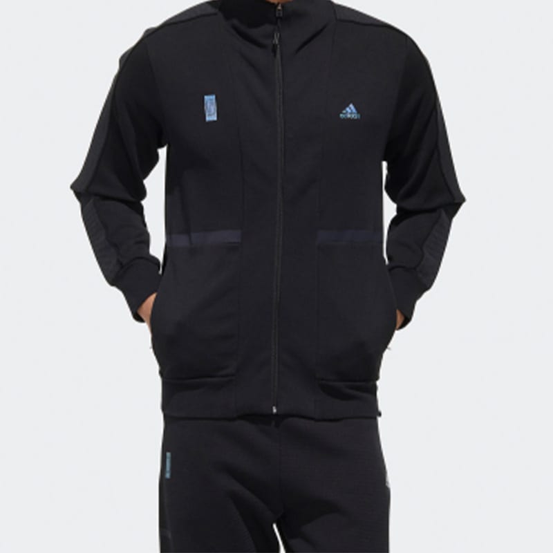 Adidas Jackets Men's Black Hooded Moderate Other FM9344