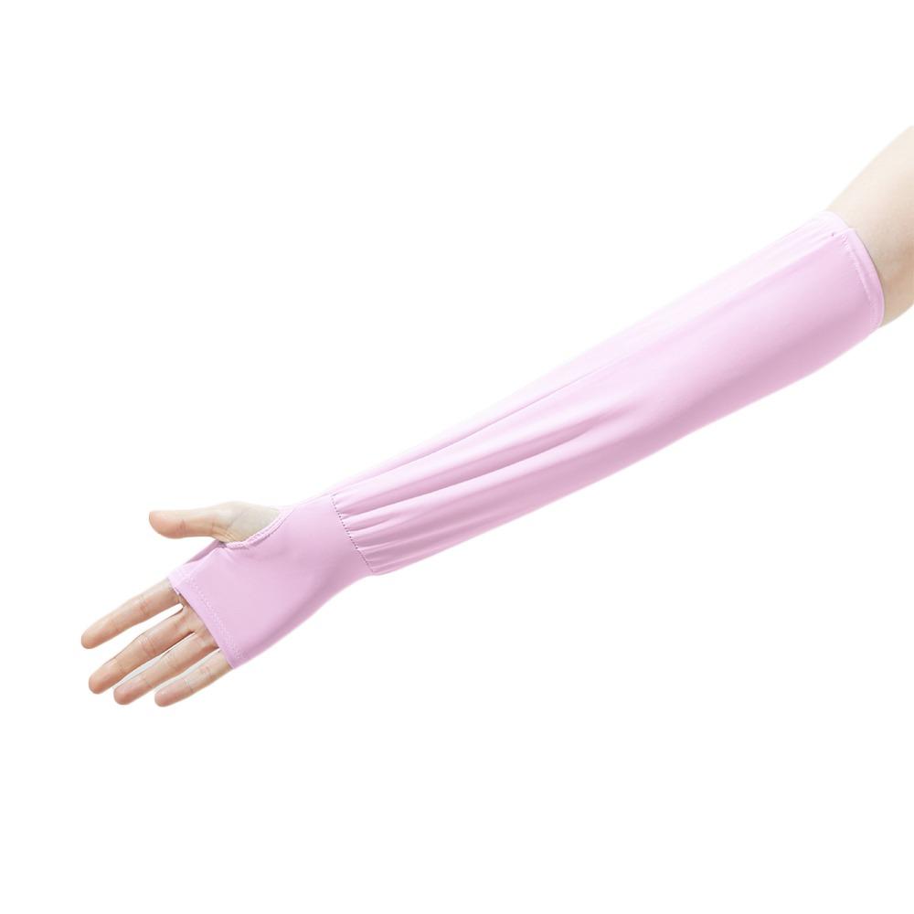 

Ice Silk Arm Sleeves Anti-UV Sun Protection Arm Cover Fashion Riding Driving Gloves Summer фіолетовий
