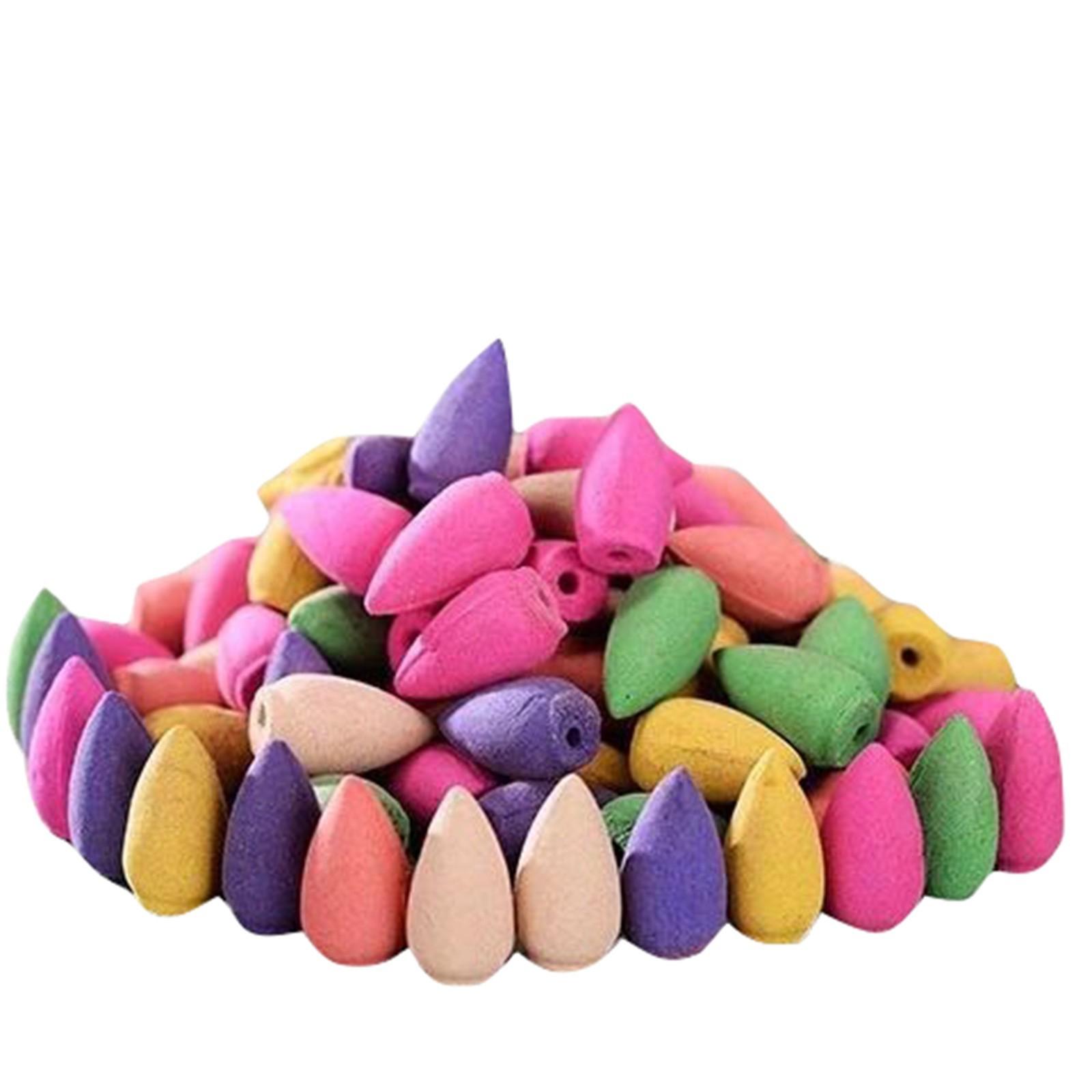 

60pcs Natural Backflow Incense Tower Incense Sandalwood Agarwood Indoor Aromatherapy One Size