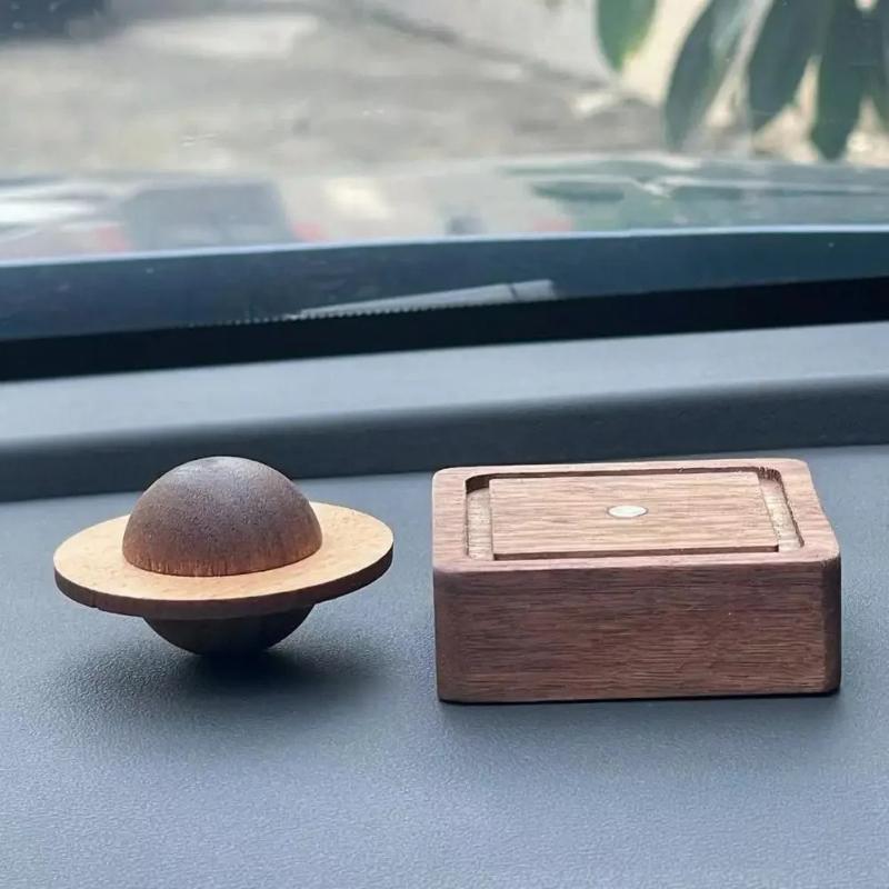 1/2PCS Incense Diffuser Gift Set Jupiter Orbit Diffuser Handcrafted Walnut Planetary Diffuser for Aromatherapy Decor for Friends