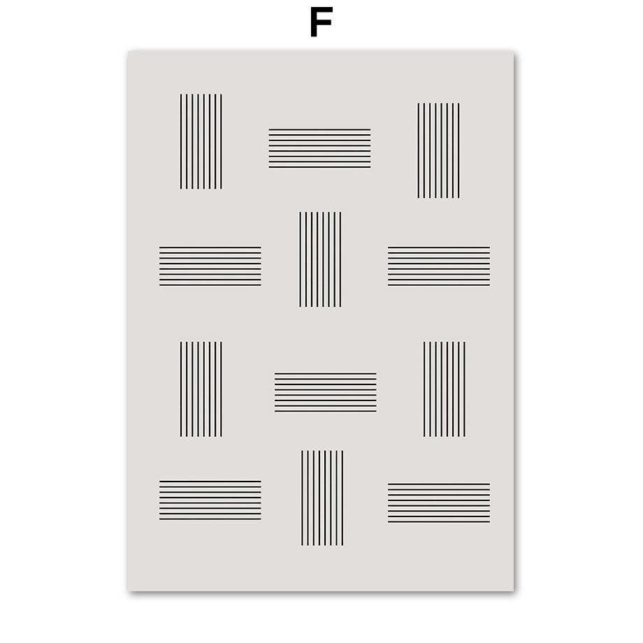 Abstract Bohemian Line Woman Leaf Vase Flower Mid Century Posters Canvas Painting Wall Art Print Picture Living Room Home Decor