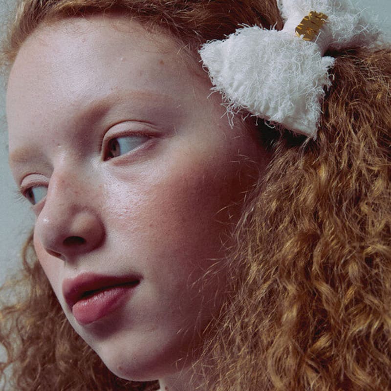 Elizabeth Moments Fluffy Chiffon Ribbon Hair Pin