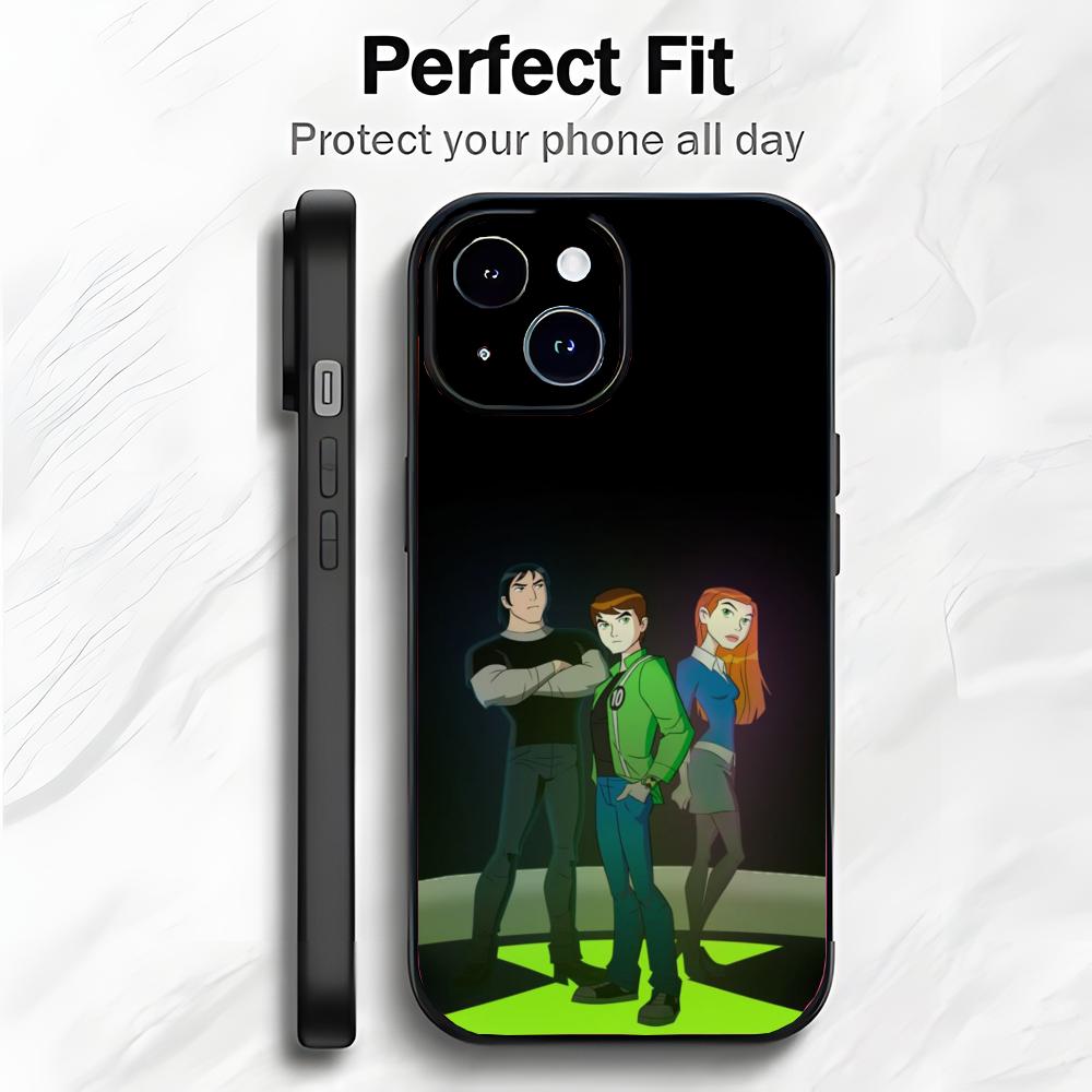 Fun Cartoon B-Ben 10 Phone Case Phone Case Soft Packaging Lightweight For iPhone17 16 15 14 13ProMax