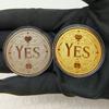 YESNO Decision Coin Vintage Decorative Badges Fine Pattern Metal Crafts Lucky Magic Coin Gifts Coins Collectibles